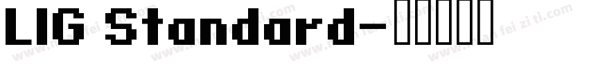 LIG Standard字体转换